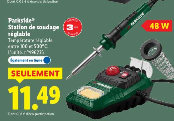 Parkside Station de soudage réglable