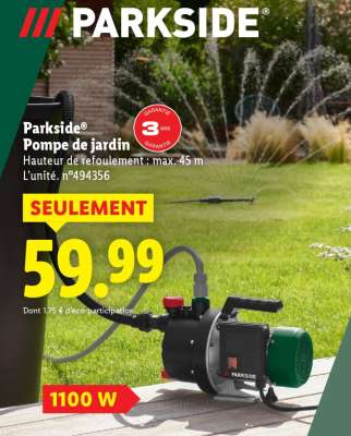 Pompe de jardin Parkside