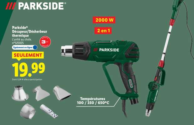 Parkside Décapeur/Désherbeur thermique