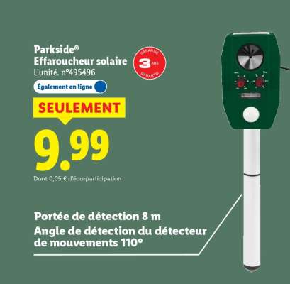 Parkside Effaroucheur solaire