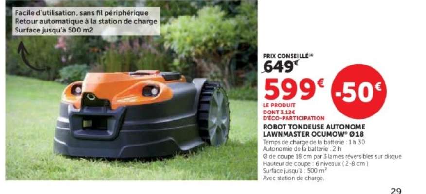 ROBOT TONDEUSE AUTONOME LAWNMSTER OCUMOW® 018