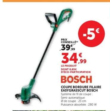 COUPE BORDURE FILAIRE EASYGRASSCUT BOSCH