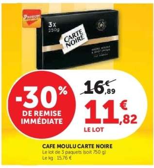 Café Moulu Carte Noire