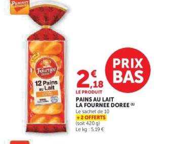 Pains Au Lait La Fournée Dorée