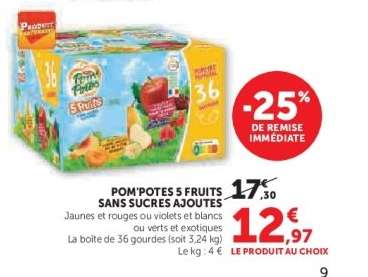 POM'POTES 5 FRUITS SANS SUCRES AJOUTÉS