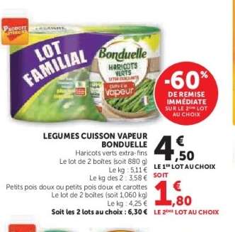 Légumes Cuisson Vapeur Bonduelle