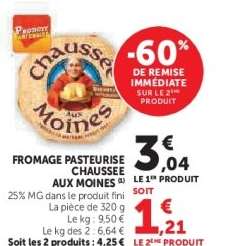 Fromage Pasteurisé Chaussée aux Moines