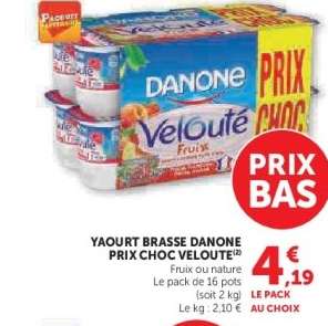 Yaourt Brasse Danone Prix Choc Velouté