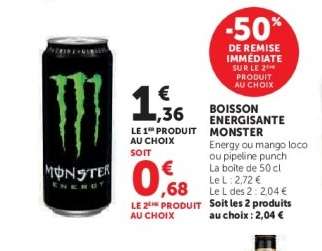 Boisson Energissante Monster