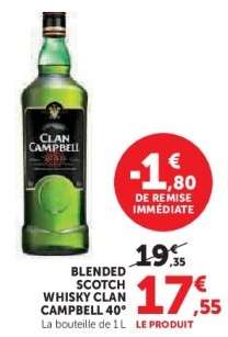 Blended Scotch Whisky Clan Campbell 40°