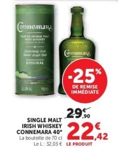Single Malt Irish Whiskey Connemara 40°