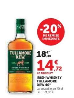 Irish Whiskey Tullamore Dew 40°