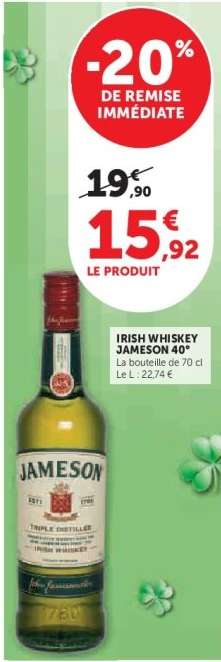 Irish Whiskey Jameson 40°