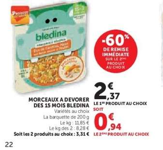 Morceaux à Dévorer des 15 Mois Bledina