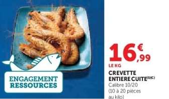 CREVETTE ENTIERE CUITE