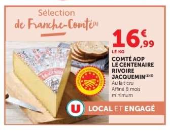 Comté AOP Le Centenaire Rivoire Jacquemin