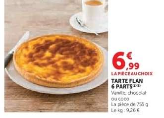 Tarte Flan 6 Parts
