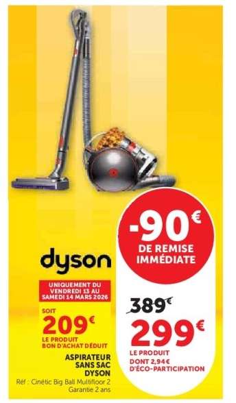 Aspirateur sans sac Dyson