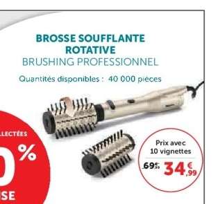 Brosse soufflante rotative