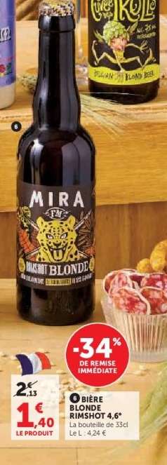 BIÈRE BLONDE RIMSHOT 4,6°