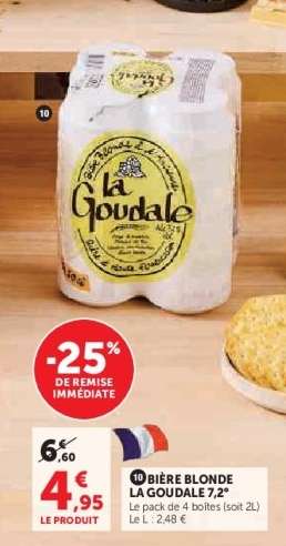 BIERE BLONDE LA GOUDALE 7.2°