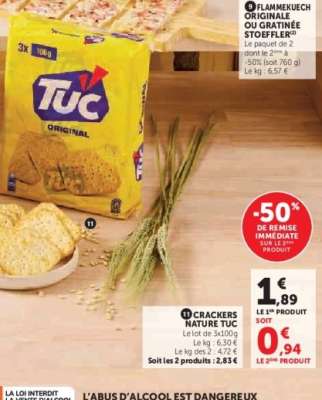 CRACKERS NATURE TUC