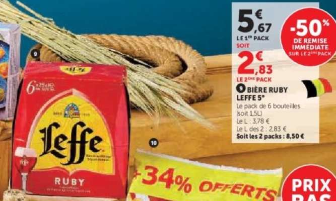 BIÈRE RUBY LEFFE 5°