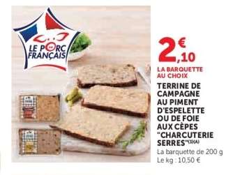 LA BARQUETTE AU CHOIX