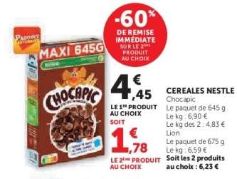 Céréales Nestlé Chocapic