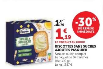 Biscottes Sans Sucres Ajoutés Pasquier