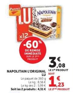 Napolitain L'original Lu