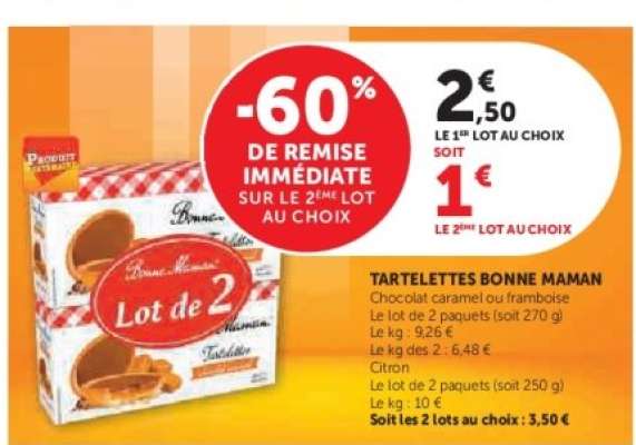 TARTELETTES BONNE MAMAN