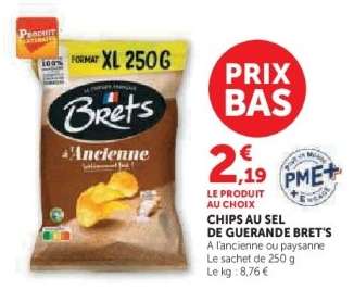 Chips au sel de Guérande Bret's