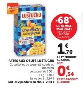 Pâtes aux oeufs Lustucru