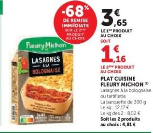 Plat Cuisiné Fleury Michon