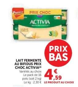 LAIT FERMENTE AU BIFIDUS PRIX CHOC ACTIVIA