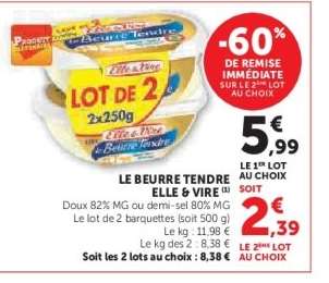 Le Beurre Tendre Elle & Vire