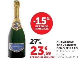CHAMPAGNE AOP VRANKEN DEMOISELLE EO