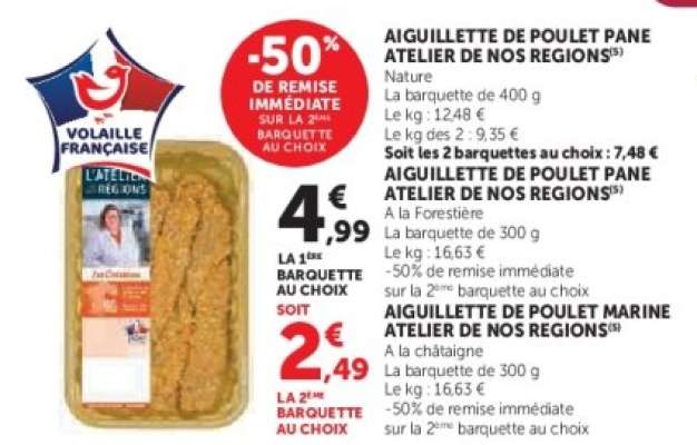 Aiguillette de poulet pane Atelier de nos régions