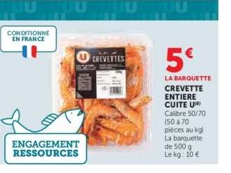 CREVETTE ENTIERE CUITE