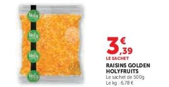 RAISINS GOLDEN HOLYFRUITS