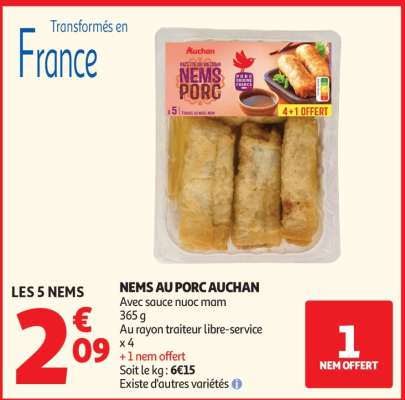 Nems Au Porc Auchan