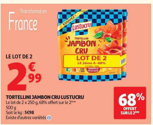Tortellini Jambon Cru Lustucru