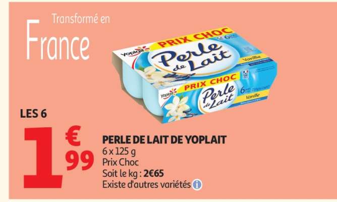 Perle De Lait De Yoplait