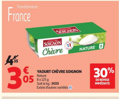 Yaourt Chèvre Soignon