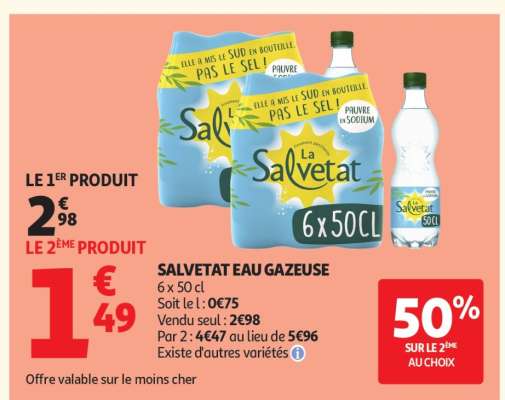 Salvetat Eau Gazeuse