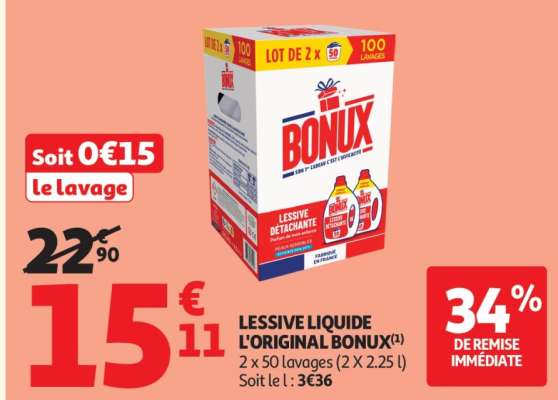 LESSIVE LIQUIDE L'ORIGINAL BONUX