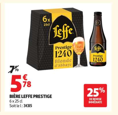 Bière Leffe Prestige