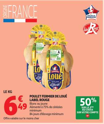 Poulet Fermier De Loué Label Rouge