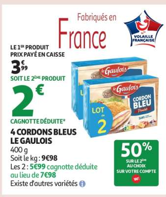 4 CORDONS BLEUS LE GAULOIS